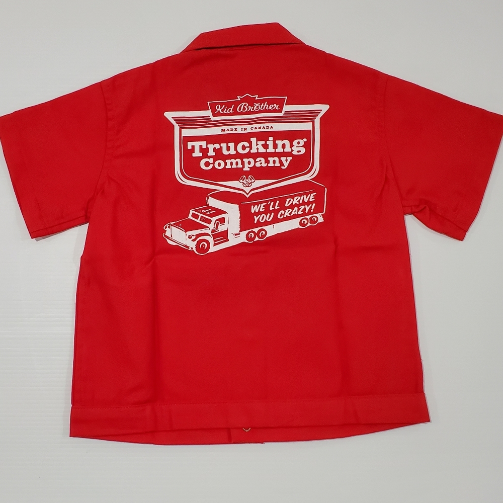 Kids Trucking Company bowling shirt